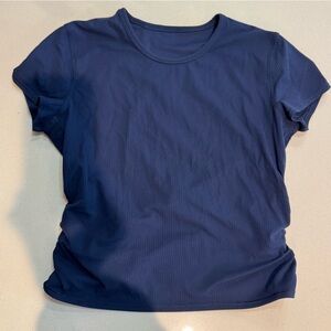 All it takes back twist ribbed short sleeve shirt